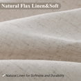 thumbnail image 2 of Cortina de ducha Naturoom de lino con forma de avena, 180 x 200 cm, repelente al agua, 2 of 6
