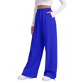 thumbnail image 5 of LIZUOJUN Sweatpants Women Wide Leg Pants Baggy Casual High Waisted Drawstring Jogger Pants with Pockets for Lounge Travel 2XL, 5 of 8