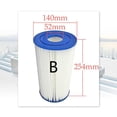 thumbnail image 4 of DYNWAVECA Filter Cartridge Replacement Swimming Pools easy to install Filtration Lightweight Water Thicken Pool Filter for Intexb Replaces, 4 of 8