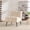 Beige, variant on Armless Accent Chair, Upholstered Chair, Velvet Accent Chair with Black Metal Legs, Black for Living Room, Bedroom, Office