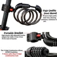 thumbnail image 3 of Amdohai Bike Lock 5 Digit Code Combination Bicycle Security Lock 1200 mm x 12 mm Steel Cable Spiral Bike Cycling Bicycle Lock, 3 of 8