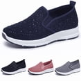 thumbnail image 4 of Espadrilles de Marche pour Femmes à Enfiler Course Légères Chaussures de Tennis Confortables en Maille, 4 of 8