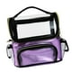 thumbnail image 4 of Bolsa organizadora de brochas de maquillaje, transparente, impermeable, con divisor extraíble. Púrpura, 4 of 9