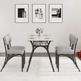 thumbnail image 3 of Modern Dining Table Set with Storage – Kitchen Table and Upholstered Chairs, Space-Saving Furniture for Breakfast Nook, Apartment, or Compact Home Decor, 3 of 10