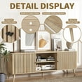 thumbnail image 5 of Modern TV Stand for TVs up to 70'', Sliding Doors, Entertainment Center with Storage, Media Console, 5 of 8