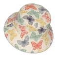 thumbnail image 3 of Kll Butterfly Bucket Hat For Women Men Packable Travel Beach Sun Hat Outdoor Rave Accessories Reflective Fisherman Cap, 3 of 9