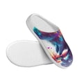 thumbnail image 3 of Haiem Watercolor Butterfly Guinea Pig Print Women's Fuzzy Memory Foam House Slipper Cozy Home Footwear Non-slip Winter Slippers-40/41, 3 of 7