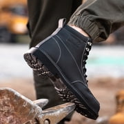 OwnShoe Waterproof Steel Toe Work Shoes for Men Women Leather Safety Boots Construction Working Sneakers