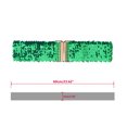 thumbnail image 2 of Cinturones de cintura ancha brillante para mujer, hebillas entrelazadas, decoración de lentejuelas, cinturones elásticos para mujer, 2 uds. Verde 60cm/23.62, 2 of 5