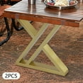 thumbnail image 5 of 16" Square Tube Metal Coffee Table Legs DIY Furniture Legs Bench Legs X-Shaped, 5 of 21