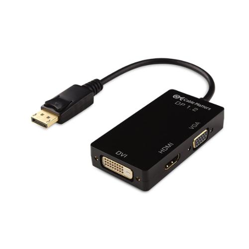 Cable Matters DisplayPort to HDMI/DVI/VGA Male to Female 3in1 Adapter