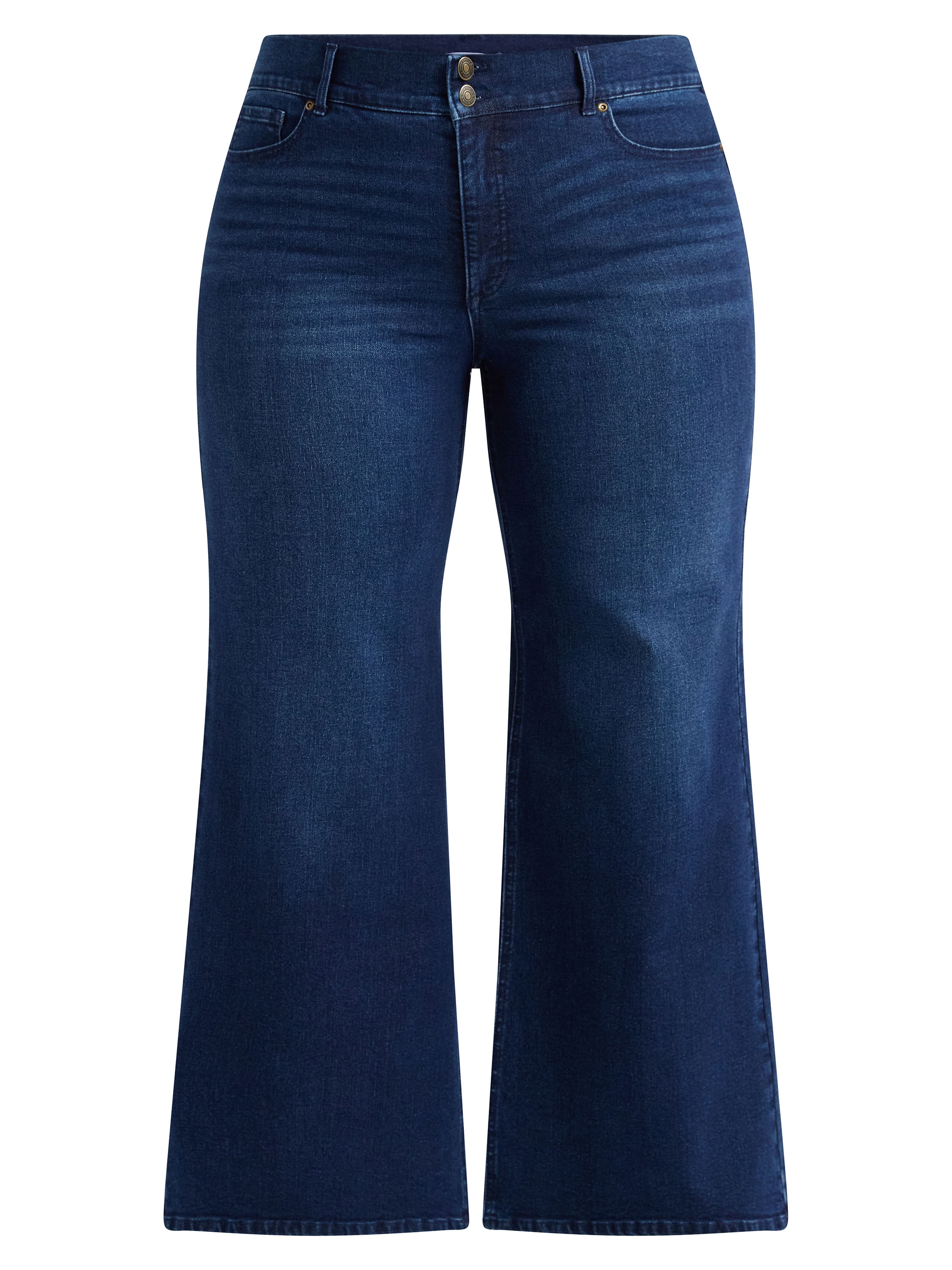 Sofia by Sofia Vergara Women's and Women's Plus Margot Wide Leg High Rise Jeans, 30.5" and 32.5" Inseams, Sizes 0-28