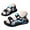 Silver, variant on Kids Sandals Boys Girls Lightweight Non Slip Athletic Sandals Hiking Walking Beach Water Shoes