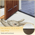 thumbnail image 6 of CURLYOOT Cute Animal Rabbit in Summer Half Round Door Mat 40'' x 63'', Indoor Outdoor Entrance Rug, Semi Circular Area Rug, Non Slip Washable Absorbent Doormat, Laundry Room Rug, 6 of 7