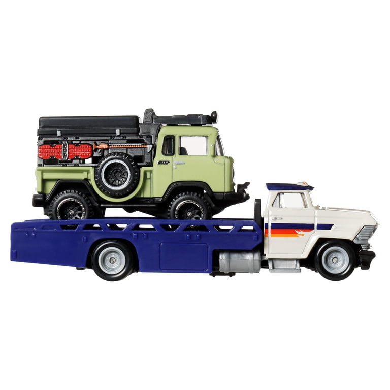 Hot Wheels Premium Collector Display Sets, 3 Cars & 1 Transporter