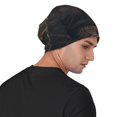 thumbnail image 4 of Xecao Sunset Meditating Doberman Print Beanie Knitted Hat for Men Women, Winter Fashion Knit Cuffed Caps Unisex, 4 of 7