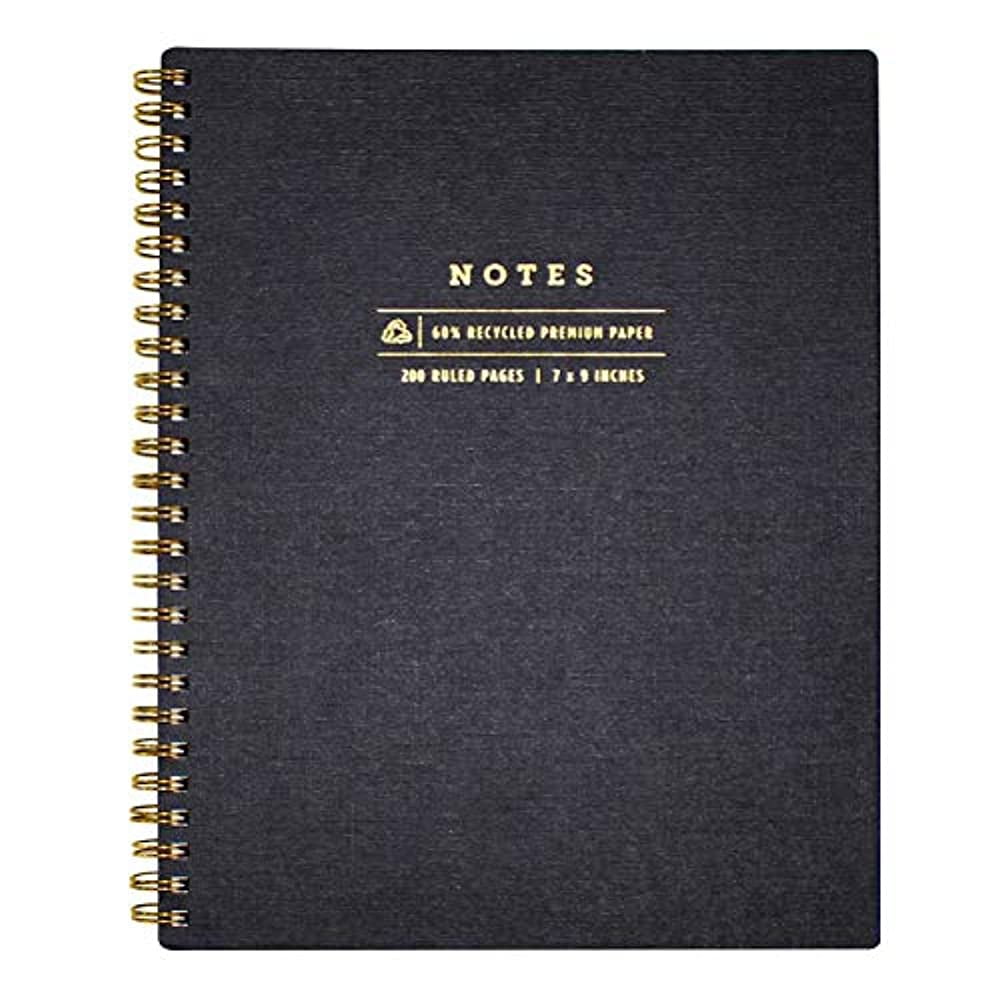 Greenroom Lined Spiral Notes Journal Lined 7" x 9" Hardcover / 160