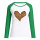 thumbnail image 4 of Top Casual de Mujer Pompotops Día de San Valentín Manga Larga O-Cuello Patchwork Impreso Talla M, 4 of 4