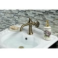 thumbnail image 2 of Kingston Brass KS3543RX Belknap One-Handle Single-Hole Bathroom Faucet with Push Pop-Up Drain, Antique Brass, 2 of 7
