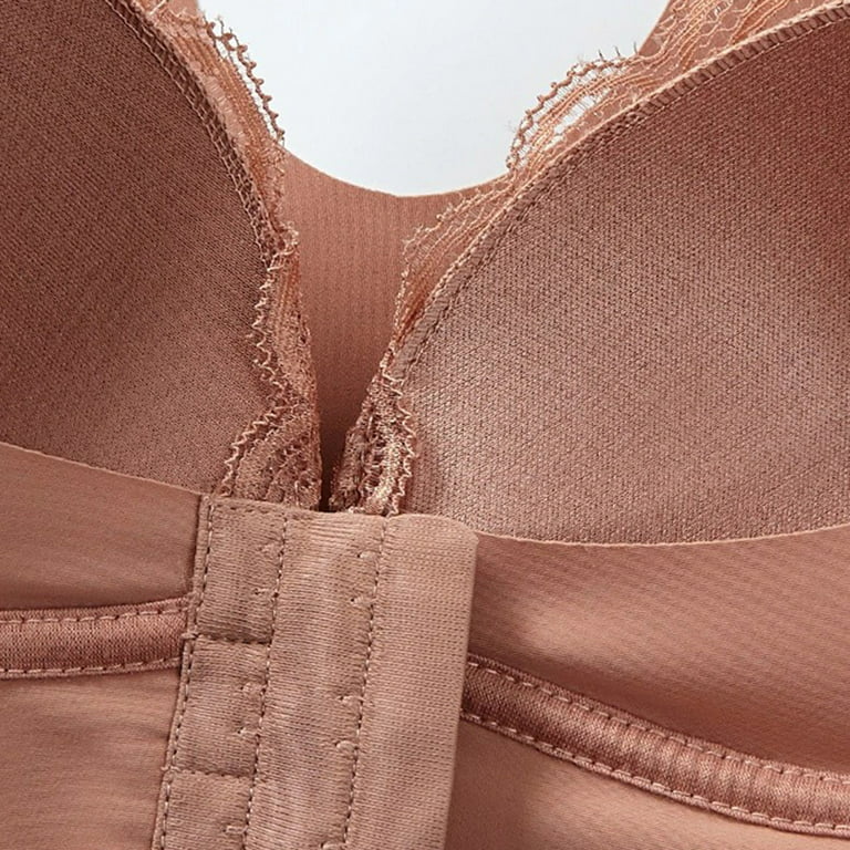 Up to 65% off !Npasoilc Bras for Women Breast Gathered Lingerie Without  Underwire Stretch Strap Breathable Full Coverage Solid Color Front Clousure