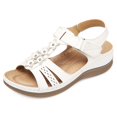 thumbnail image 1 of Sandalias con cuña SHIBEVER Blancas para Mujer Talla 7, 1 of 6
