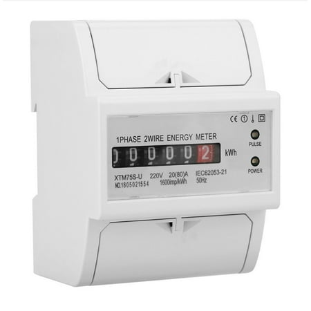 

Digital single phase 2Wire DIN-Rail 20(80)A Electronic KWh Energy Meter