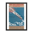 thumbnail image 5 of New York to the Mediterranean in Second Class by the Nagazione Generale Italiana, 1932. Framed Vintage Travel Poster, 5 of 11