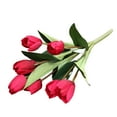 thumbnail image 2 of Cheers.US Artificial Flowers 7 Colors Faux Tulip Real Touch Tulips for Spring Wreath Wedding Bouquet Centerpiece Floral Arrangement Cemetery Table Decor, 2 of 5