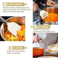 thumbnail image 5 of Kitchen Utensils Set- 30 PCS Cooking Utensils with Turner, Spatula, Spoon, Tongs, Grater, Heat Resistant Food Grade Silicone Kitchen Gadgets Tools Set for Nonstick Cookware (White), 5 of 9