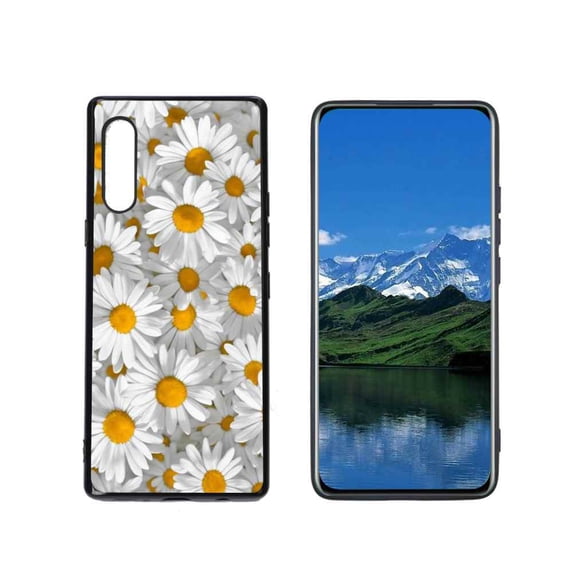 Compatible with LG Velvet 4G Phone Case, Daisies 96 Case Men Women, Flexible Silicone Shockproof Case for LG Velvet 4G