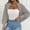 Gray, variant on Women's Sweaters and Cardigans Summer Loose Casual Warm Solid Color Shawl Irregular Sweater Cardigan Coat Jacket