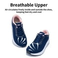 thumbnail image 3 of AOV Wide Toe Box Shoes Women Arch Support Walking Shoes for Plantar Fasciitis Orthotic Sneakers RoseBluePink Size 9.5, 3 of 7