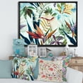 thumbnail image 2 of Designart 'VIntage Tropical Flowers I' Tropical Framed Canvas Wall Art Print, 2 of 5