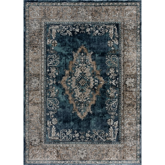 United Weavers Portsmouth Home Sky Blue Area Rug 5'3" x 7'2"