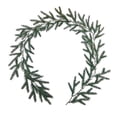 thumbnail image 5 of Hvmvliv Christmas Garland 61.02in Simulated Christmas Rattan Soft Green Norfolk Pine Needles Leaf Door Wall Window Hanging Home Fireplace Decoration Green, 5 of 5