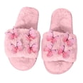 thumbnail image 2 of uublik Womens Fuzzy Slippers Indoor Home Slippers House Slippers Open-Toe Breathable Winter Indoor Slippers, Pink, 2 of 7