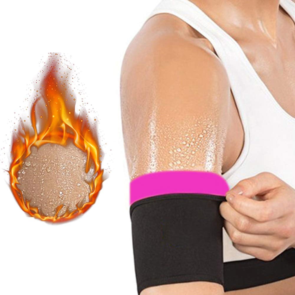 Junmyo Arm & Thigh Trimmer Bands,Thigh Wraps Arm Support Sweat Slimming Belt for Weight Loss And Toned Arms & Thigh for Men & Women 4-Piece Sauna Set,One Size Fits Most