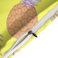 thumbnail image 4 of HAHDAXIA Pineapple Fruit Pattern Bedding Solid Comforter Set for All Seasons,3 Pieces(1 Comforter+2 Pillowcases),Soft Microfiber Bedding Set King(90"x90"), 4 of 7