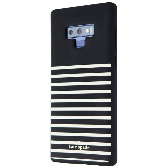 Kate Spade Soft Touch Case for Samsung Galaxy Note9 - Feeder Stripe Black/Cream