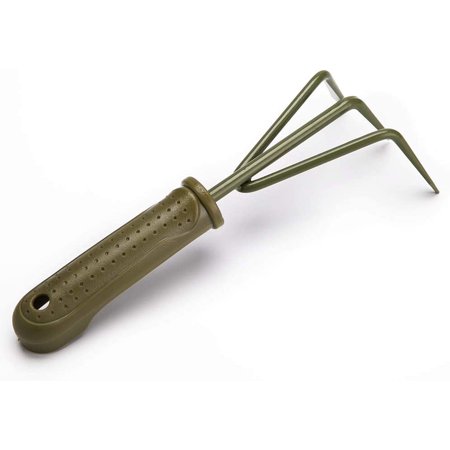 Bend-Proof Small Hand Cultivator 9.6  L x 3.4  W Carbon Steel Garden Hand Rake Tool 3 Claws