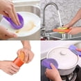 thumbnail image 4 of Silicone Sponge - 5 Pieces Multicolor Antibacterial Kitchen Sponge Clean For Cleaning Kitchen Utensils For Vegetables, Fruits Food Grade Silicone Scru, 4 of 4