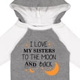 thumbnail image 4 of Inktastic I Love My Sisters to the Moon and Back Boys or Girls Long Sleeve Baby Bodysuit, 4 of 5
