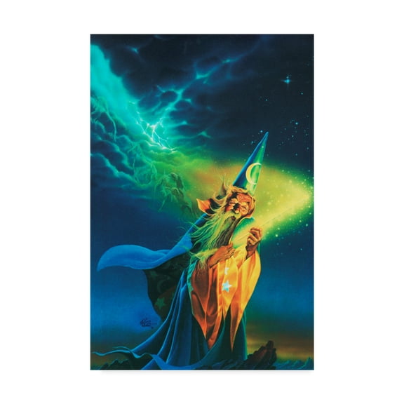 Trademark Fine Art 'The Wizard' Canvas Art by Kirk Reinert