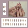 thumbnail image 1 of Xihbxyly Juego de Uñas Postizas a Presión, 24 Uñas Postizas Modernas, Cortas y Medianas, Diseño Colorido, Fácil Aplicación de Pegamento, Ideal para Fiestas y Bodas, Regalo Ideal para Mujeres y Niñas., 1 of 7