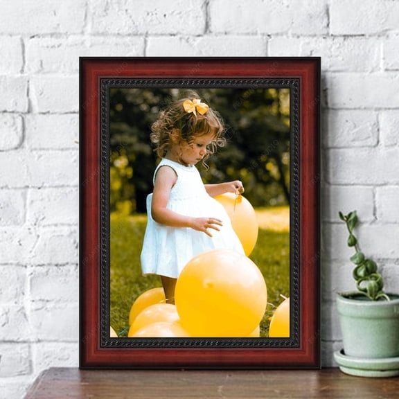 Diploma Mahogany with Rope Picture Frame Custom Framed