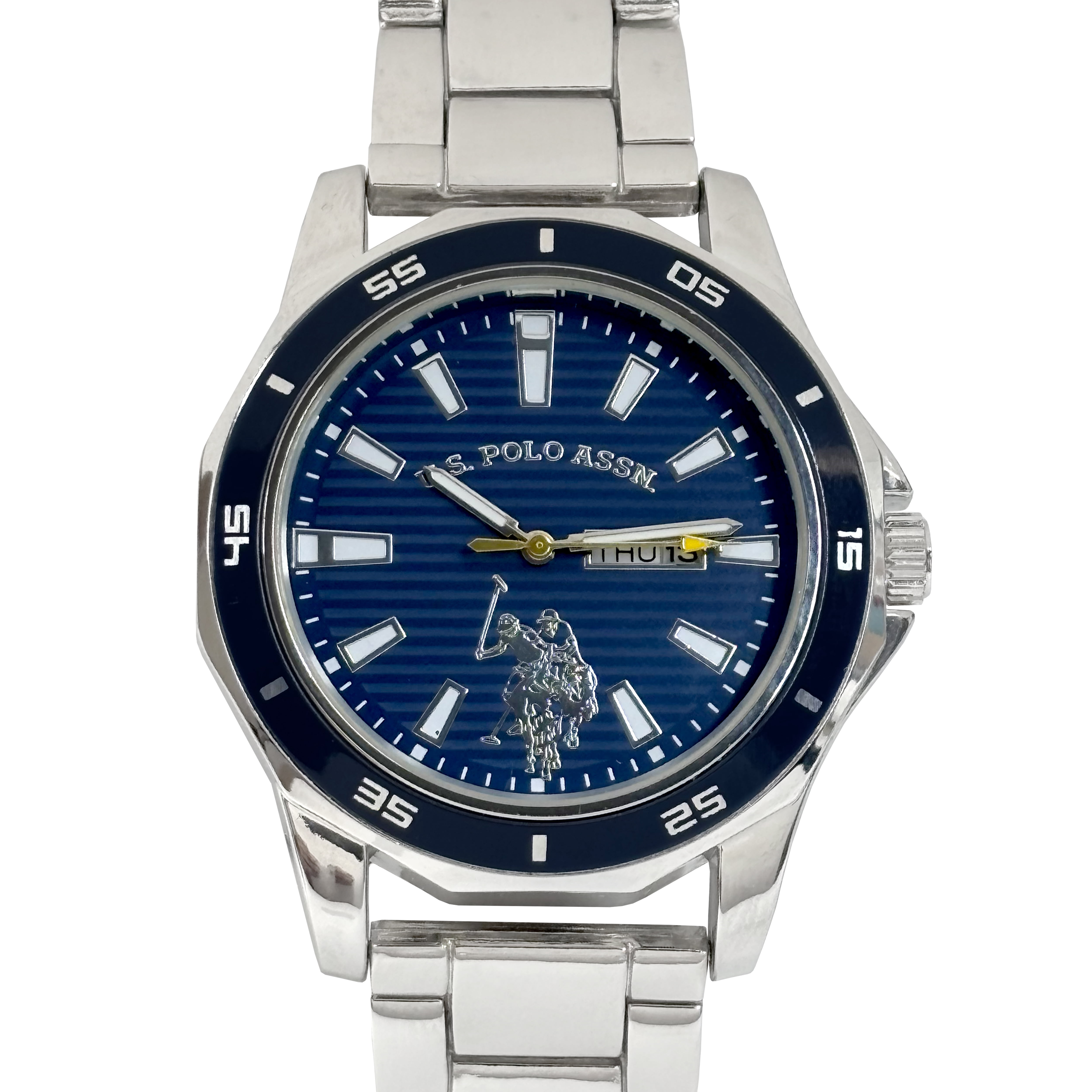 U.S. Polo Assn. Adult Male Watch Analog with Navy Dial, Quartz