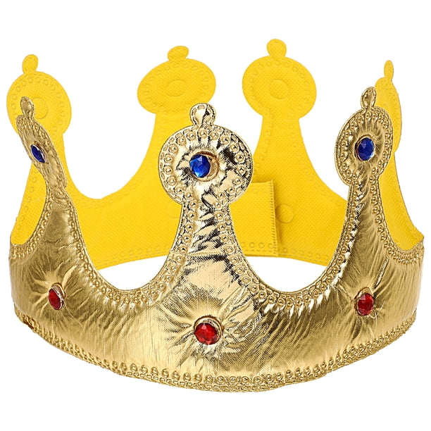 Sombreros de corona de cumpleaños Sombreros de fiesta para niños y adultos Decoraciones para fiestas Suministros de corona (Dorado)