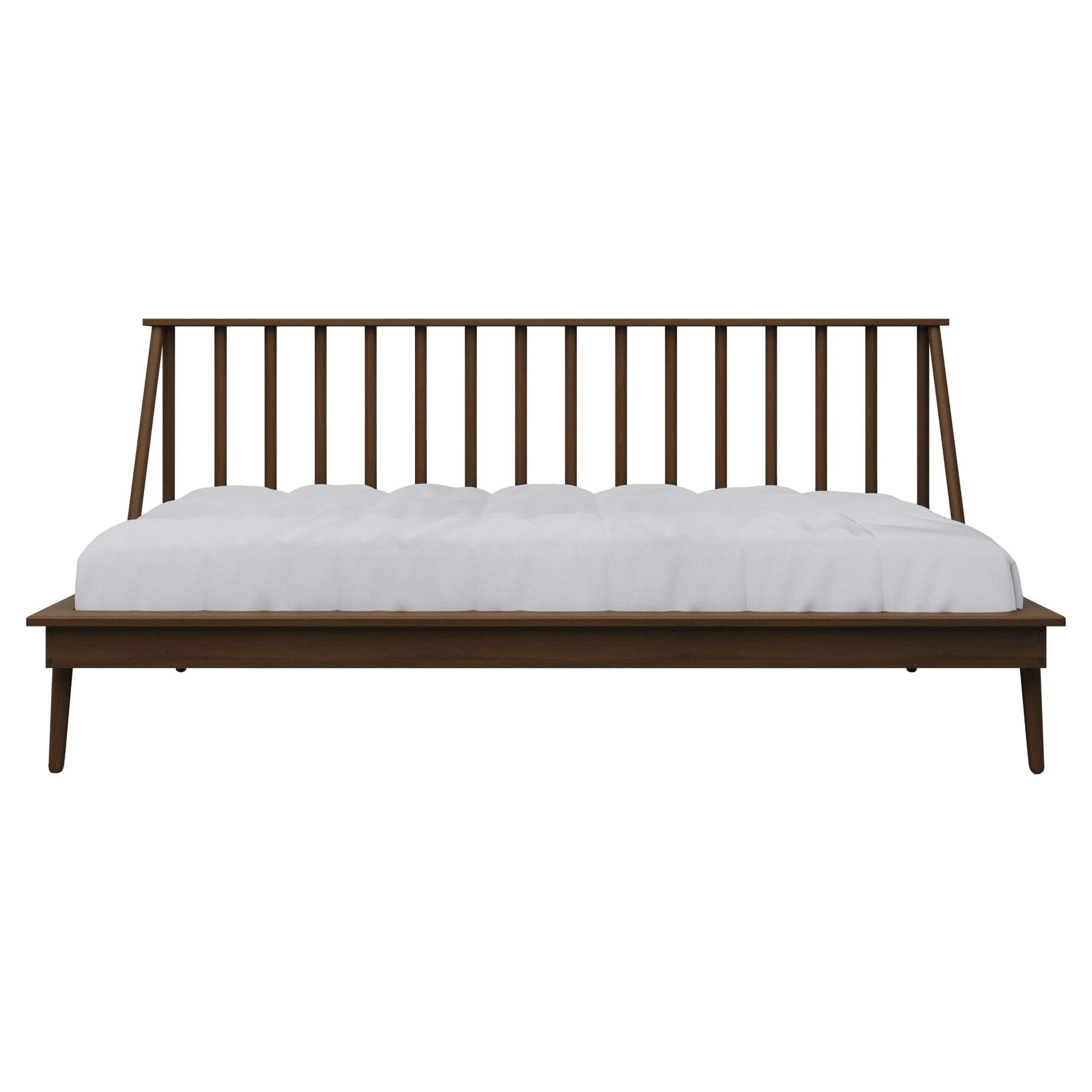 Castle Place Vintage Spindle Twin Size Wooden Daybed, Walnut