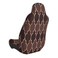 thumbnail image 2 of Balery Brown Gold Grid Funda de Asiento para Auto con Diseño - Cubierta Frontal Suave y Transpirable con Protector Antideslizante- 1 Unidad, 2 of 5