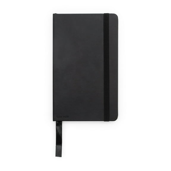 Faux Suede Notebook, 5" x 8", Black, 60 Pages, Valentine's Day by Way To Celebrate